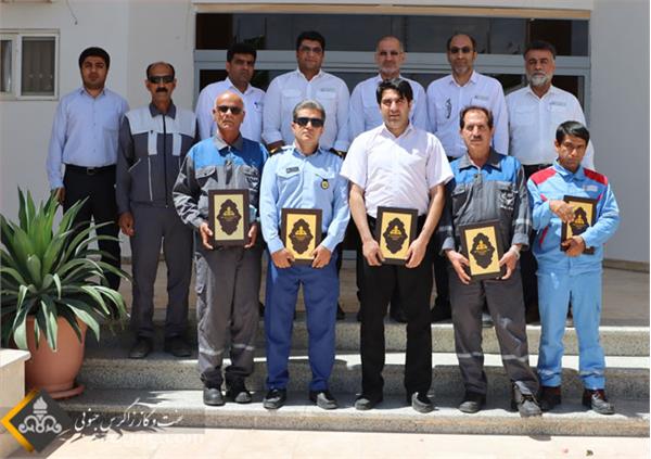 کارگران نمونه منطقه عملیاتی پارسیان 4