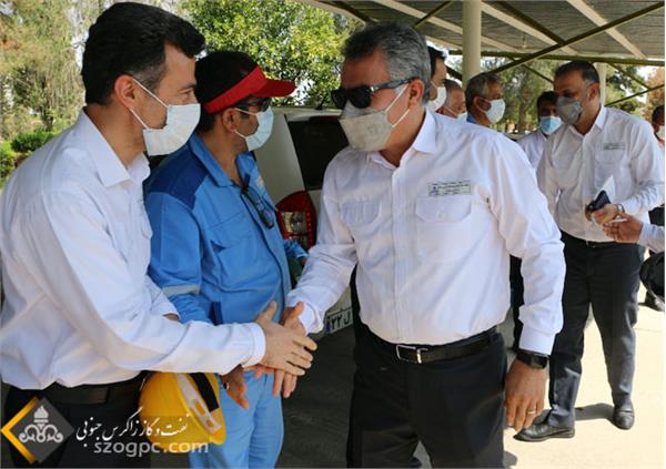 بازدید مهندس حیدری از پالایشگاه فراشبند 1