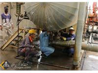 تعمیر اضطراری مبدل حرارتی واحد تثبیت مایعات پالایشگاه گازی فراشبند 1