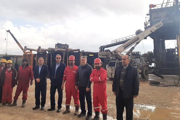 نخستین حلقه چاه در میدان گازی بابا قیر