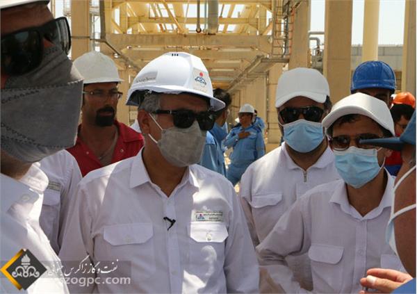 بازدید مهندس حیدری از پالایشگاه فراشبند 13