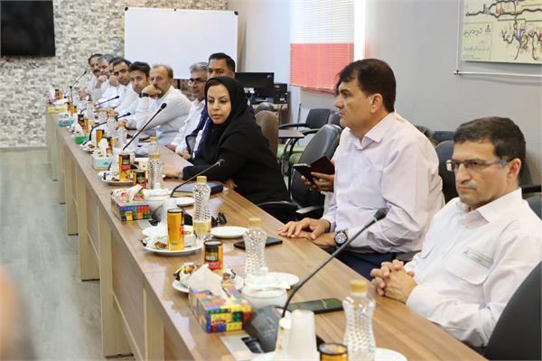 بازدید مدیر عامل، اعضاء هیأت مدیره و جمعی از روسای ستادی از منطقه عملیاتی پارسیان 10