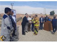 مانور مقابله با نشت نفت و گاز و آتش سوزی در تاسیسات نفت شهر برگزار شد 11