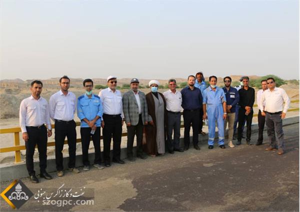 بهسازی جاده‌های دسترسی به چاه‌های سرخون و گشوی جنوبی 1