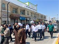 حضور گسترده کارکنان شرکت زاگرس جنوبی در راهپیمایی روز قدس 5