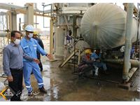 تعمیر اضطراری مبدل حرارتی واحد تثبیت مایعات پالایشگاه گازی فراشبند 8