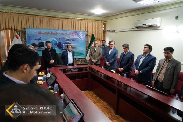 آیین بزرگداشت روز ملی حمل و نقل در شرکت بهره برداری نفت و گاز زاگرس جنوبی 1