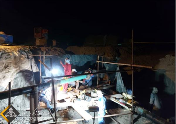 افزایش تولید روزانه ۰/۴۴ میلیون متر مکعبی گاز  با راه اندازی حوضچه اتصال چاه های ۱۴ و ۱۸ سرخون  11