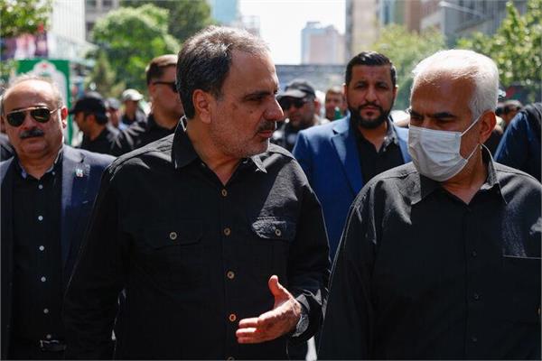 حضور وزیر نفت در مراسم تشییع آقای شهید ایران 8