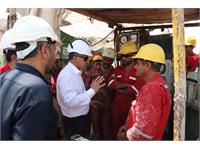 بازدید مدیر عامل شرکت نفت مناطق مرکزی ایران ومدیر نظارت بر تولید نفت و گاز و نمایندگان مدیریت برنامه ریزی تلفیقی شرکت ملی نفت