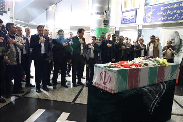 میزبانی شرکت بهره برداری نفت و گاز زاگرس جنوبی از شهید گمنام 8