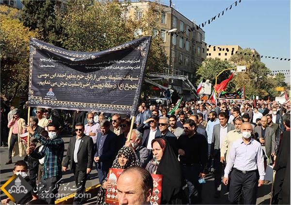 حضور کارکنان زاگرس جنوبی در مراسم تشییع شهدای عملیات تروریستی حرم مطهر شاهچراغ (ع) 5