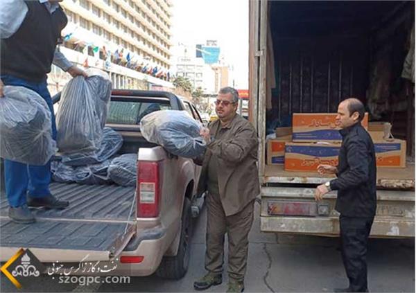 توزیع اقلام مورد نیاز زلزله زدگان خوی 5