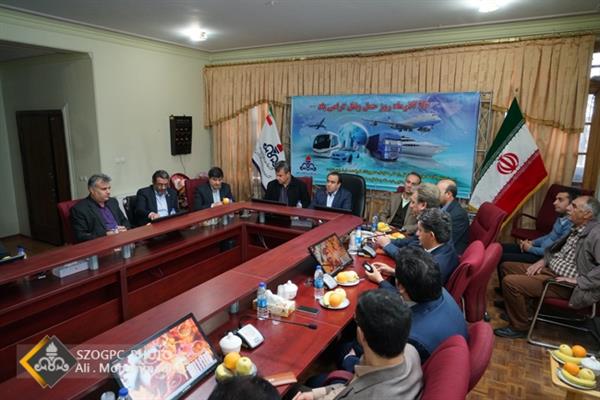 آیین بزرگداشت روز ملی حمل و نقل در شرکت بهره برداری نفت و گاز زاگرس جنوبی 8