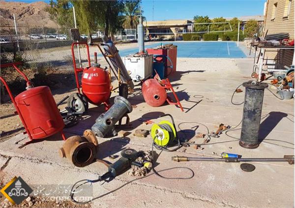 تعمیر و نوسازی یکدستگاه نازل هایدرانت ایمنی و 20 کپسول آتش نشانی مستعمل 2