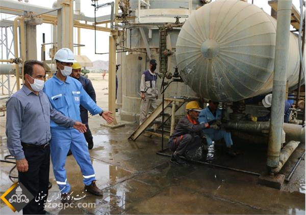 تعمیر اضطراری مبدل حرارتی واحد تثبیت مایعات پالایشگاه گازی فراشبند 8