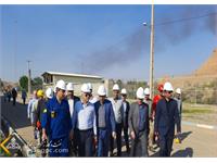 بازدید مدیرعامل و هیات همراه از منطقه عملیاتی و نمکزدایی دهلران و همچنین کارخانه ٣١٠٠ NGL 14