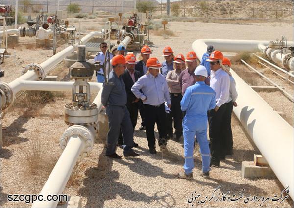مدیر نظارت بر تولید شرکت ملی نفت ایران از منطقه عملیاتی پارسیان نفت و گاز زاگرس جنوبی بازدید کرد