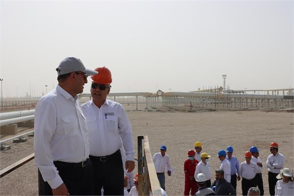 بازدید مدیر عامل، اعضاء هیأت مدیره و جمعی از روسای ستادی از منطقه عملیاتی پارسیان 4