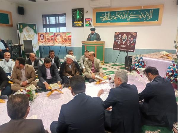 برگزاری محفل انس با قرآن در منطقه عملیاتی سروستان و سعادت آباد 8