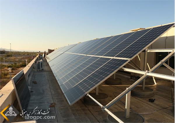 راه اندازی سامانه 30کیلوواتی فتوولتاییک در منطقه عملیاتی  پارسیان 5