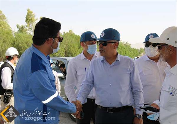 بازدید مدیر عامل نفت مناطق مرکزی ایران از منطقه عملیاتی پارسیان 32