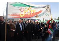 حضور کارکنان شرکت بهره‌برداری نفت و گاز زاگرس جنوبی در راهپیمایی ۲۲ بهمن 3