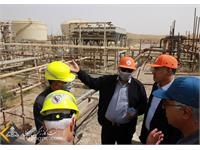بازدید مدیرعامل شرکت نفت مناطق مرکزی ایران و هیات همراه از میدان نفتی خشت 11
