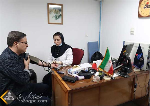 غرفه سلامت در ستاد شرکت بهره برداری نفت و گاز زاگرس جنوبی 3