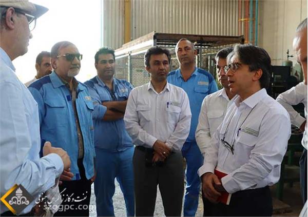 بازدید مدیرعامل شرکت زاگرس جنوبی از منطقه عملیاتی آغار و دالان 5