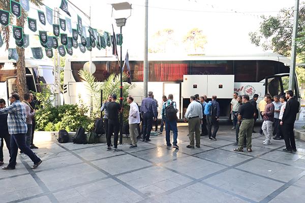 کاروان شرکت بهره برداری نفت و گاز زاگرس جنوبی عازم مراسم پیاده روی اربعین حسینی 7