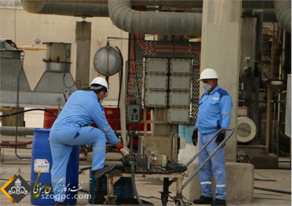 تعمیر اضطراری مبدل حرارتی واحد تثبیت مایعات پالایشگاه گازی فراشبند 6