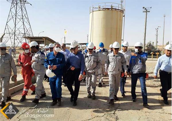 دومین روز بازدید مدیرعامل شرکت نفت مناطق مرکزی ایران از مناطق عملیاتی غرب کشور 2