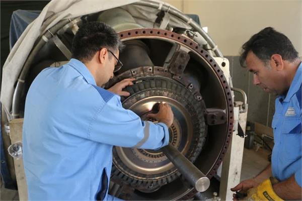 تعمیرات اساسی توربین SGT-400  ایستگاه تقویت فشار گاز منطقه عملیاتی نار و کنگان 5