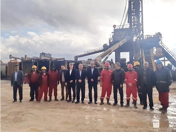 نخستین حلقه چاه در میدان گازی بابا قیر 3