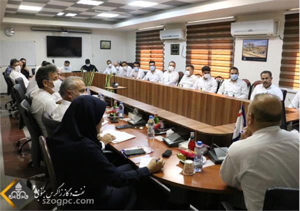 دیدار مدیرعامل زاگرس جنوبی با کارکنان منطقه عملیاتی نار و کنگان 14