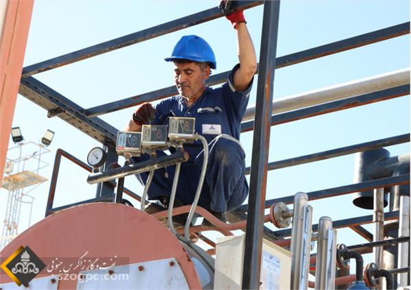 تداوم تعمیرات اساسی و ایمن سازی مراکز تفکیک در منطقه عملیاتی نار و کنگان 9