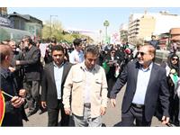 حضور گسترده کارکنان شرکت زاگرس جنوبی در راهپیمایی روز قدس 1