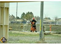 مانور آمادگی مقابله با نشت شدید گاز در منطقه عملیاتی خانگیران 12