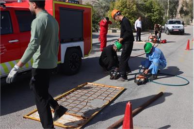 برگزاری دوره های آموزشی تخصصی امداد و نجات تخصصی آتش نشانان در شرکت زاگرس جنوبی