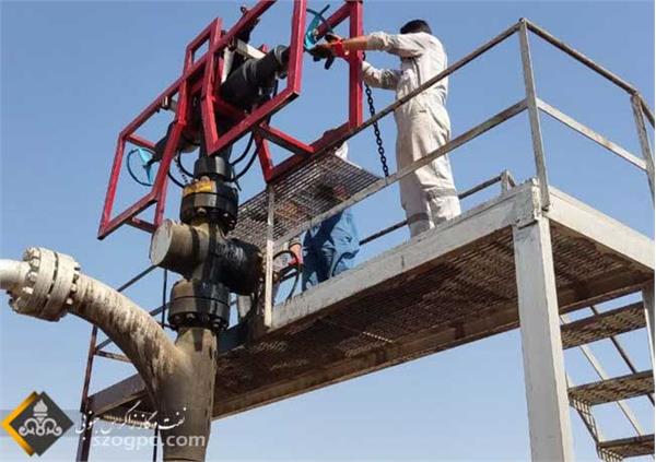 احیای یک حلقه چاه نفتی در منطقه دهلران 3
