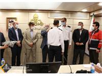 اعطای سردوشی به آتش نشانان نفت و گاز زاگرس جنوبی 11