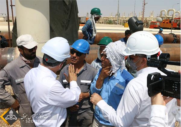 بازدید مهندس حیدری از پالایشگاه فراشبند 3