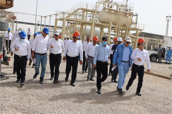 بازدید مدیر عامل، اعضاء هیأت مدیره و جمعی از روسای ستادی از منطقه عملیاتی پارسیان 9