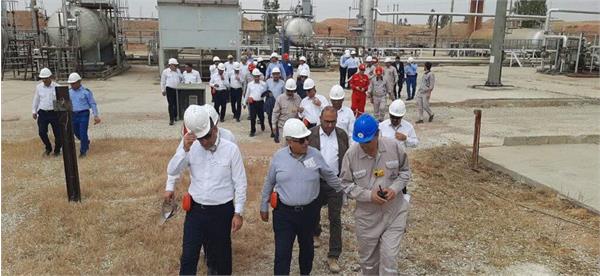 بازدید مدیرعامل شرکت نفت مناطق مرکزی ایران از مناطق عملیاتی نفت شهر و تنگ بیجار 9