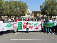 حضور کارکنان مناطق عملیاتی شرکت بهره‌برداری نفت و گاز زاگرس جنوبی در راهپیمایی ۲۲ بهمن 12