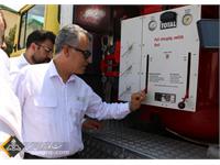 بهره‌برداری از نخستین خودرو آتش‌نشانی تمام پودری در منطقه نار و کنگان 3