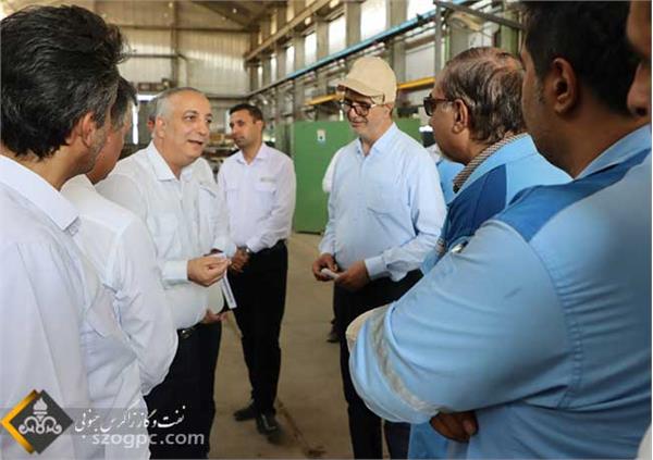 بازدید مدیرعامل شرکت زاگرس جنوبی از منطقه عملیاتی آغار و دالان 6