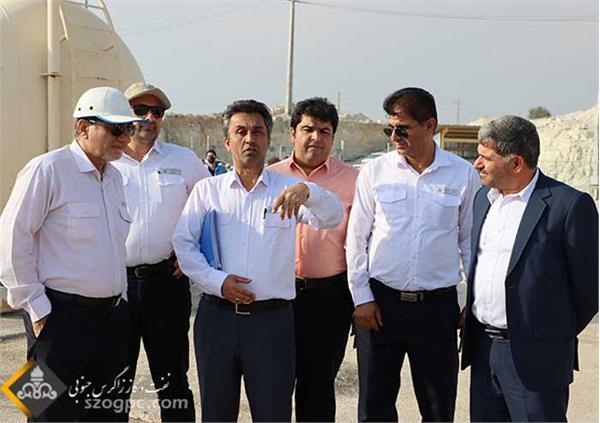 بازدید مدیر عامل شرکت نفت و گاز زاگرس جنوبی از منطقه عملیاتی پارسیان 14