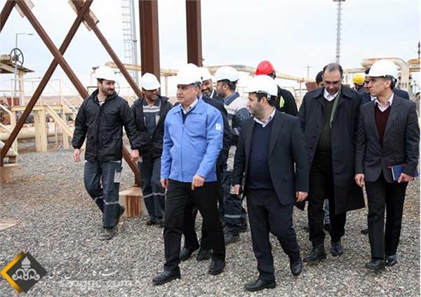بازدید مدیر عامل نفت مرکزی از منطقه عملیاتی سراجه قم 23